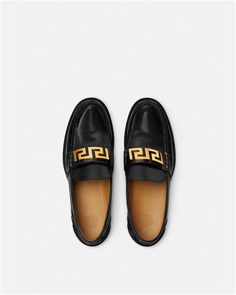 versace gold.loafer|versace greca loafers male black.